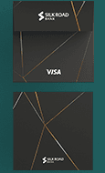 Dark envelope with gold lines