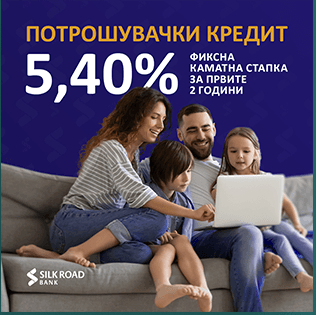 Consumer credit 5.40% post with a family on a sofa